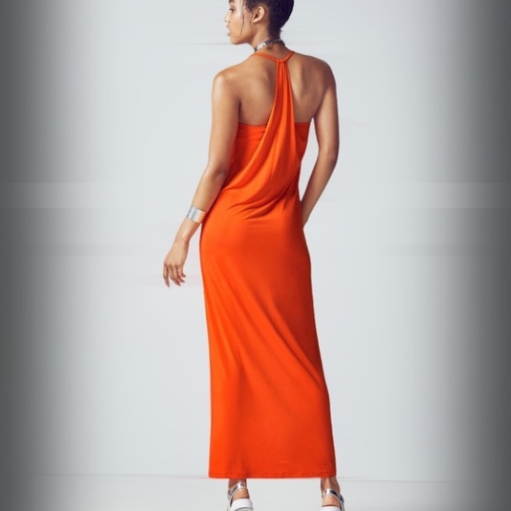 Fabletics Neema Maxi Dress Orange
